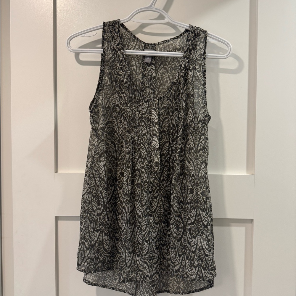 Converse Black and White Patterned Tank Top